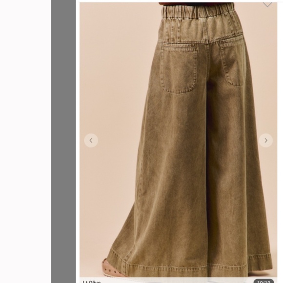 So Me “ The Cape” So Me Wide Leg Pintuck Jeans 81 - Picture 8 of 9